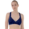 Particle Art Background Blue Sweetheart Sports Bra View1