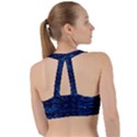 Particle Art Background Blue Sweetheart Sports Bra View2