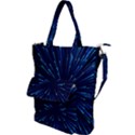 Particle Art Background Blue Shoulder Tote Bag View1