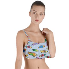 Fish Ocean Sea Water Diving Blue Nature Layered Top Bikini Top  by Ravend