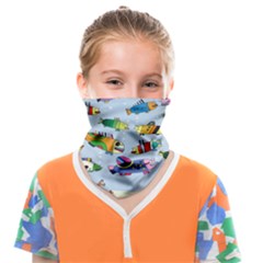 Fish Ocean Sea Water Diving Blue Nature Face Covering Bandana (kids) by Ravend