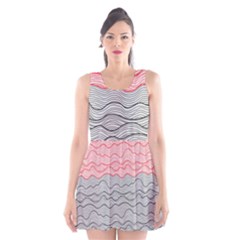 Creation Painting Fantasy Texture Scoop Neck Skater Dress by Ravend