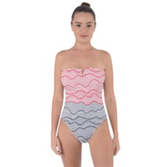 Creation Painting Fantasy Texture Tie Back One Piece Swimsuit by Ravend