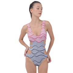 Creation Painting Fantasy Texture Side Cut Out Swimsuit by Ravend