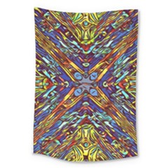 Mosaic Pattern Background Large Tapestry