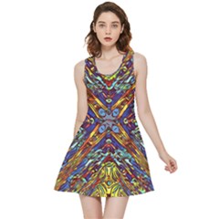 Mosaic Pattern Background Inside Out Reversible Sleeveless Dress by Ravend