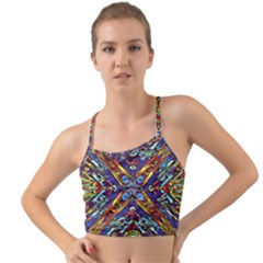 Mosaic Pattern Background Mini Tank Bikini Top