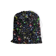 Universe Star Planet Galaxy Drawstring Pouch (large) by Ravend