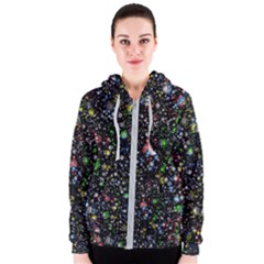 Universe Star Planet Galaxy Women s Zipper Hoodie by Ravend