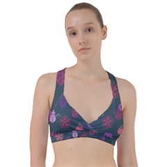 Floral Non Seamless Pattern Sweetheart Sports Bra by Ravend