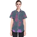 Floral Non Seamless Pattern Women s Short Sleeve Shirt View1