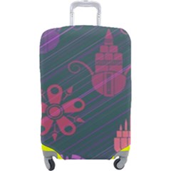 Floral Non Seamless Pattern Luggage Cover (large)