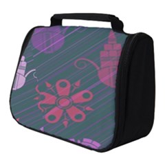 Floral Non Seamless Pattern Full Print Travel Pouch (small)