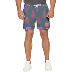 Floral Non Seamless Pattern Men s Runner Shorts by Ravend