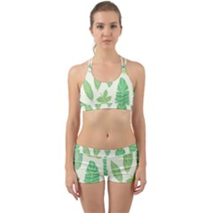 Watercolor Banana Leaves  Back Web Gym Set by ConteMonfrey