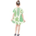 Watercolor Banana Leaves  Kids  Smock Dress View2