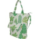 Watercolor Banana Leaves  Shoulder Tote Bag View1