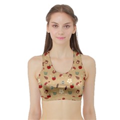 Cute Forest Friends Sports Bra With Border by ConteMonfrey