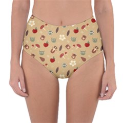 Cute Forest Friends Reversible High-waist Bikini Bottoms by ConteMonfrey