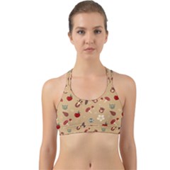 Cute Forest Friends Back Web Sports Bra by ConteMonfrey