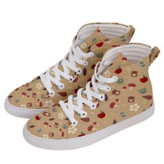 Cute Forest Friends Women s Hi-top Skate Sneakers by ConteMonfrey