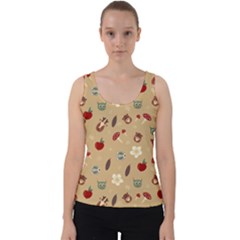 Cute Forest Friends Velvet Tank Top by ConteMonfrey