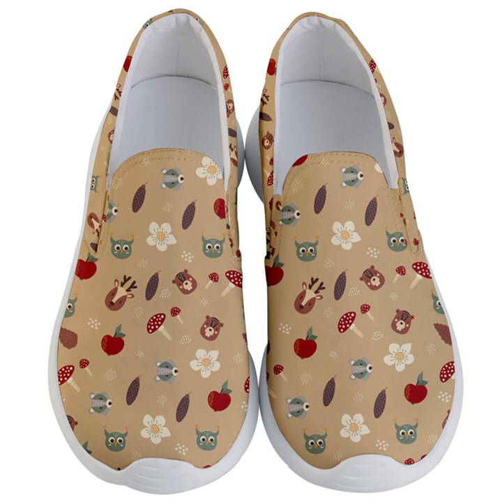 Cute Forest Friends Men s Lightweight Slip Ons