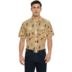 Cute Forest Friends Men s Short Sleeve Pocket Shirt  by ConteMonfrey