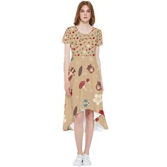 Cute Forest Friends High Low Boho Dress by ConteMonfrey