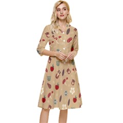 Cute Forest Friends Classy Knee Length Dress by ConteMonfrey