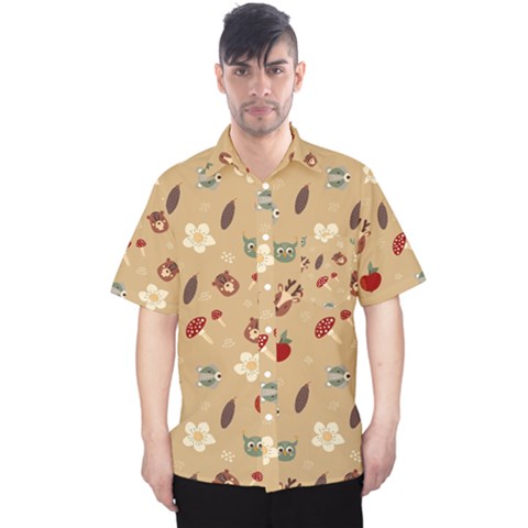 Cute Forest Friends Men s Hawaii Shirt by ConteMonfrey