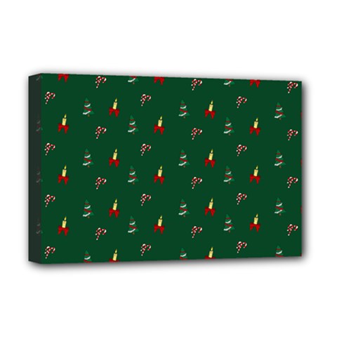 Christmas Background Deluxe Canvas 18  X 12  (stretched)