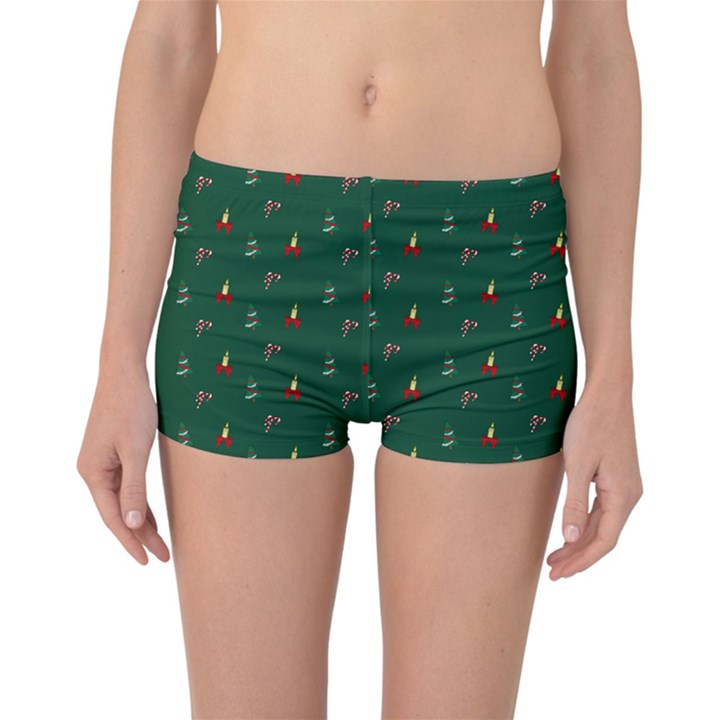 Christmas Background Reversible Boyleg Bikini Bottoms