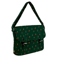 Christmas Background Buckle Messenger Bag