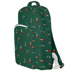 Christmas Background Double Compartment Backpack by danenraven