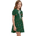 Christmas Background Kids  Sweet Collar Dress View2