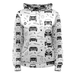 Pattern Retro Italy Cars Classic Women s Pullover Hoodie