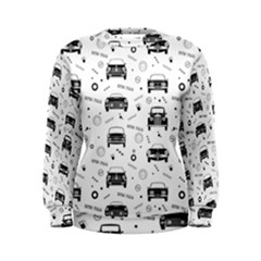 Pattern Retro Italy Cars Classic Women s Sweatshirt