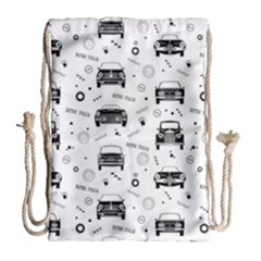 Pattern Retro Italy Cars Classic Drawstring Bag (large) by danenraven