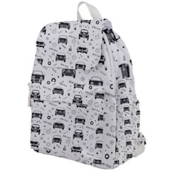 Pattern Retro Italy Cars Classic Top Flap Backpack by danenraven