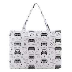 Pattern Retro Italy Cars Classic Medium Tote Bag by danenraven