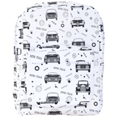 Pattern Retro Italy Cars Classic Full Print Backpack by danenraven