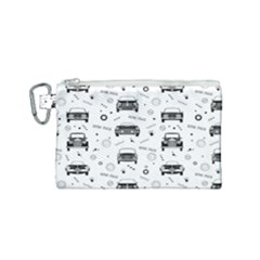 Pattern Retro Italy Cars Classic Canvas Cosmetic Bag (small) by danenraven