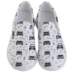 Pattern Retro Italy Cars Classic Men s Lightweight Slip Ons by danenraven