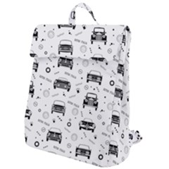 Pattern Retro Italy Cars Classic Flap Top Backpack by danenraven