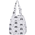 Pattern Retro Italy Cars Classic Center Zip Backpack View1