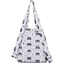 Pattern Retro Italy Cars Classic Center Zip Backpack View2