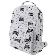 Pattern Retro Italy Cars Classic Flap Pocket Backpack (small) by danenraven