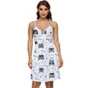 Pattern Retro Italy Cars Classic V-Neck Pocket Summer Dress  View1