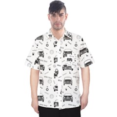 Pattern Retro Italy Cars Classic Men s Hawaii Shirt